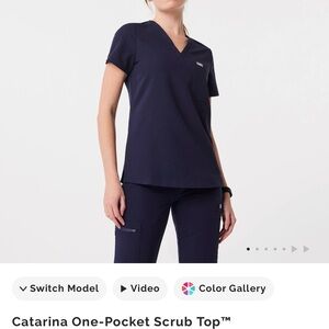 Figs (NWOT) Catarina Top